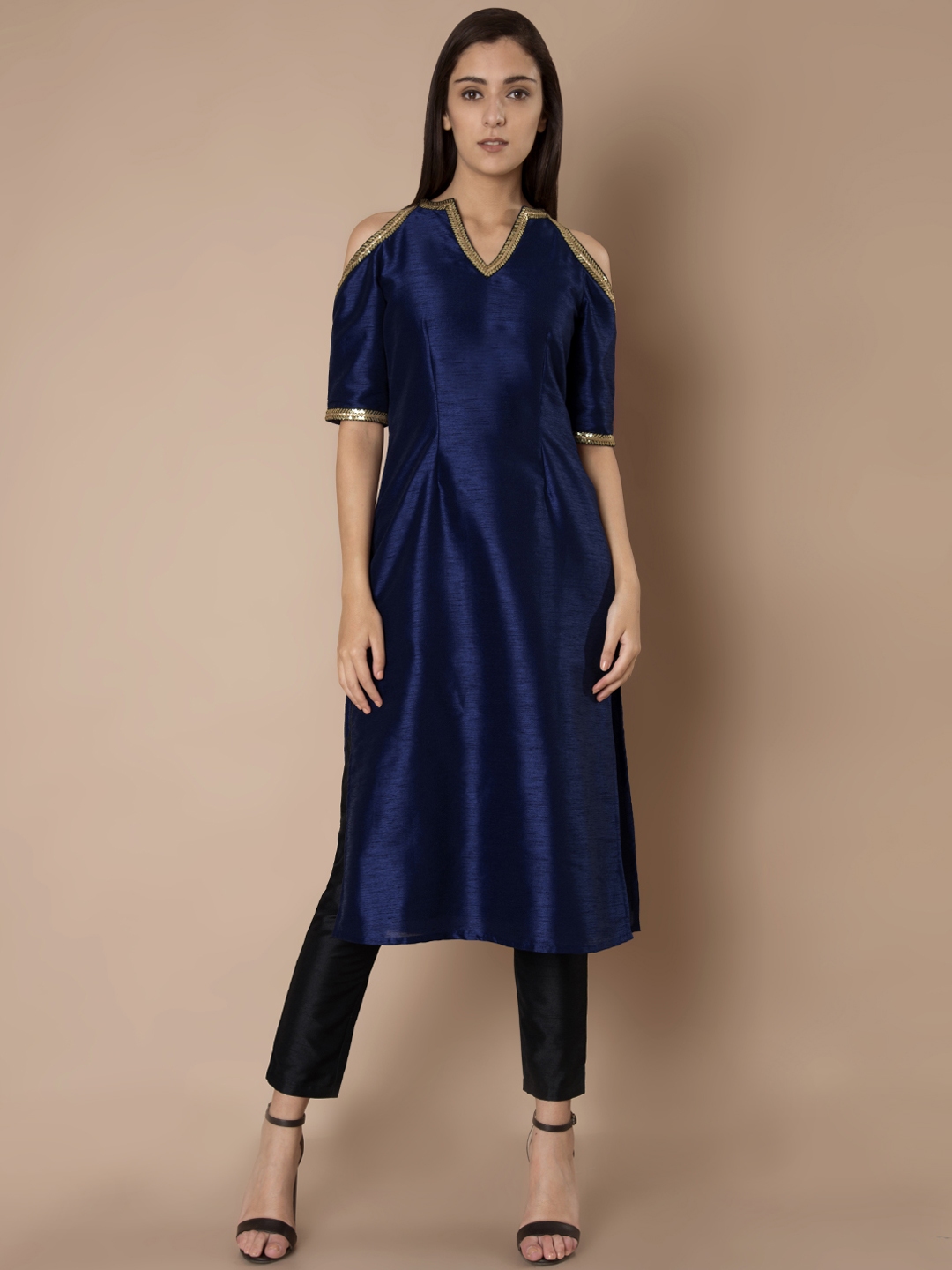 indya blue kurta