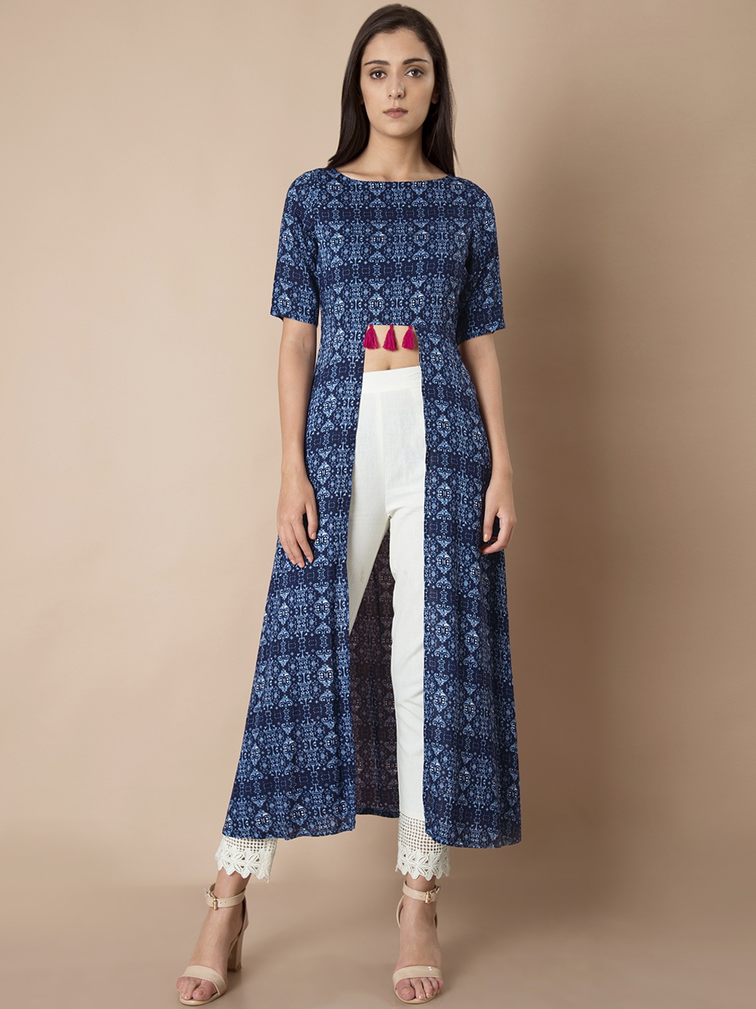 indya blue kurta