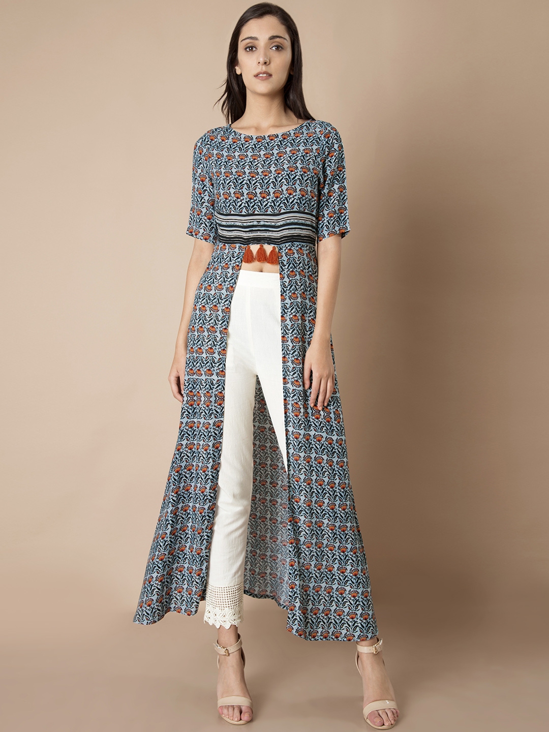 indya blue kurta