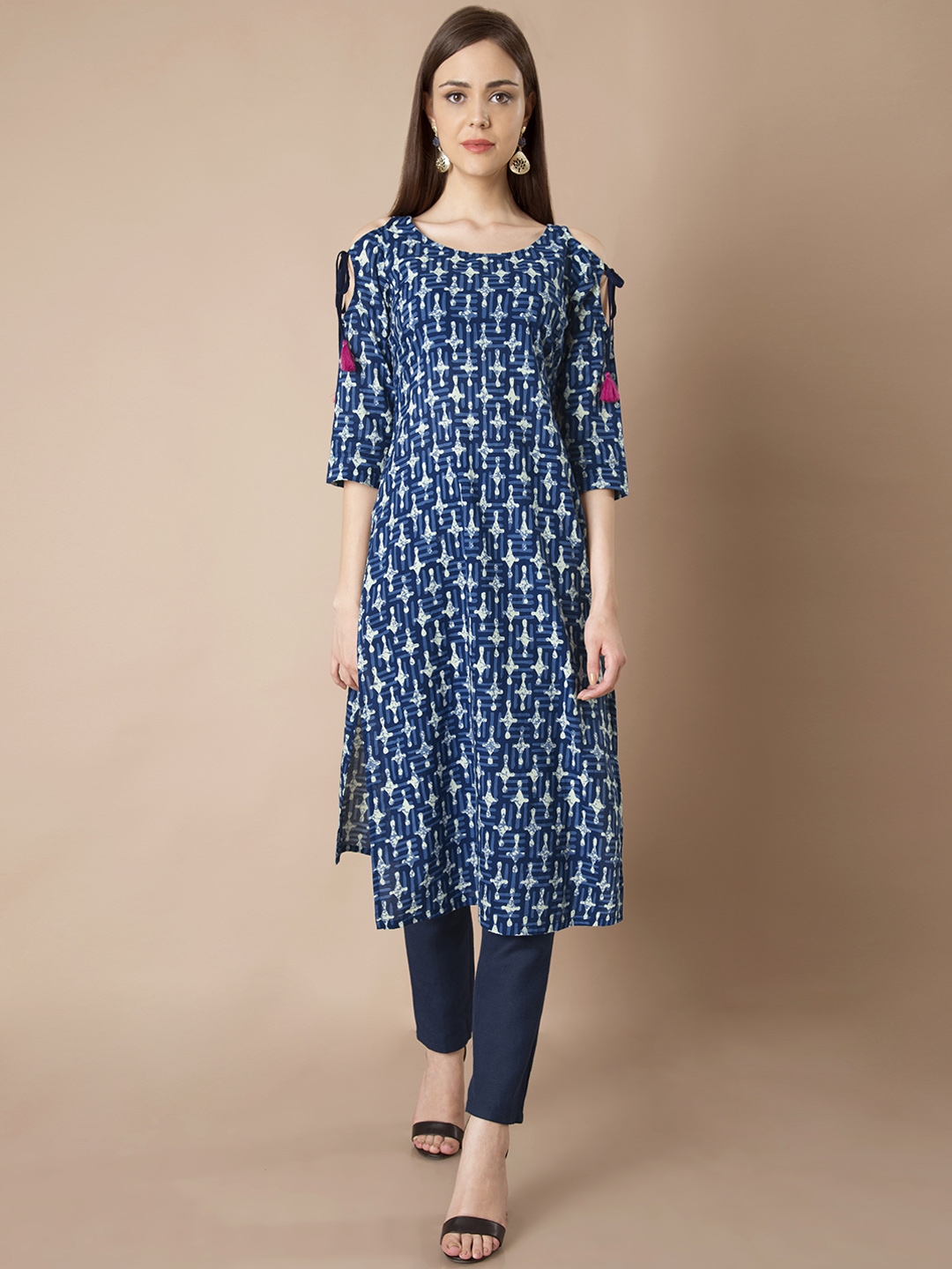 indya blue kurta