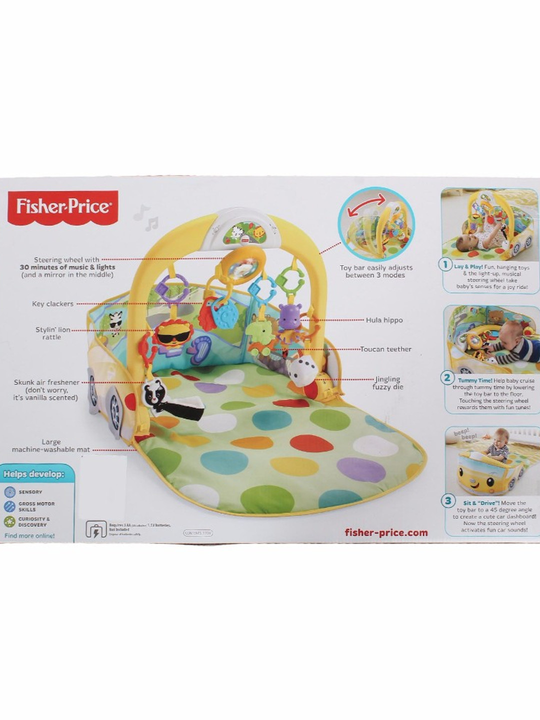 Buy Mattel Multicoloured Fisher Price 3 In 1 Convertible Car Gym