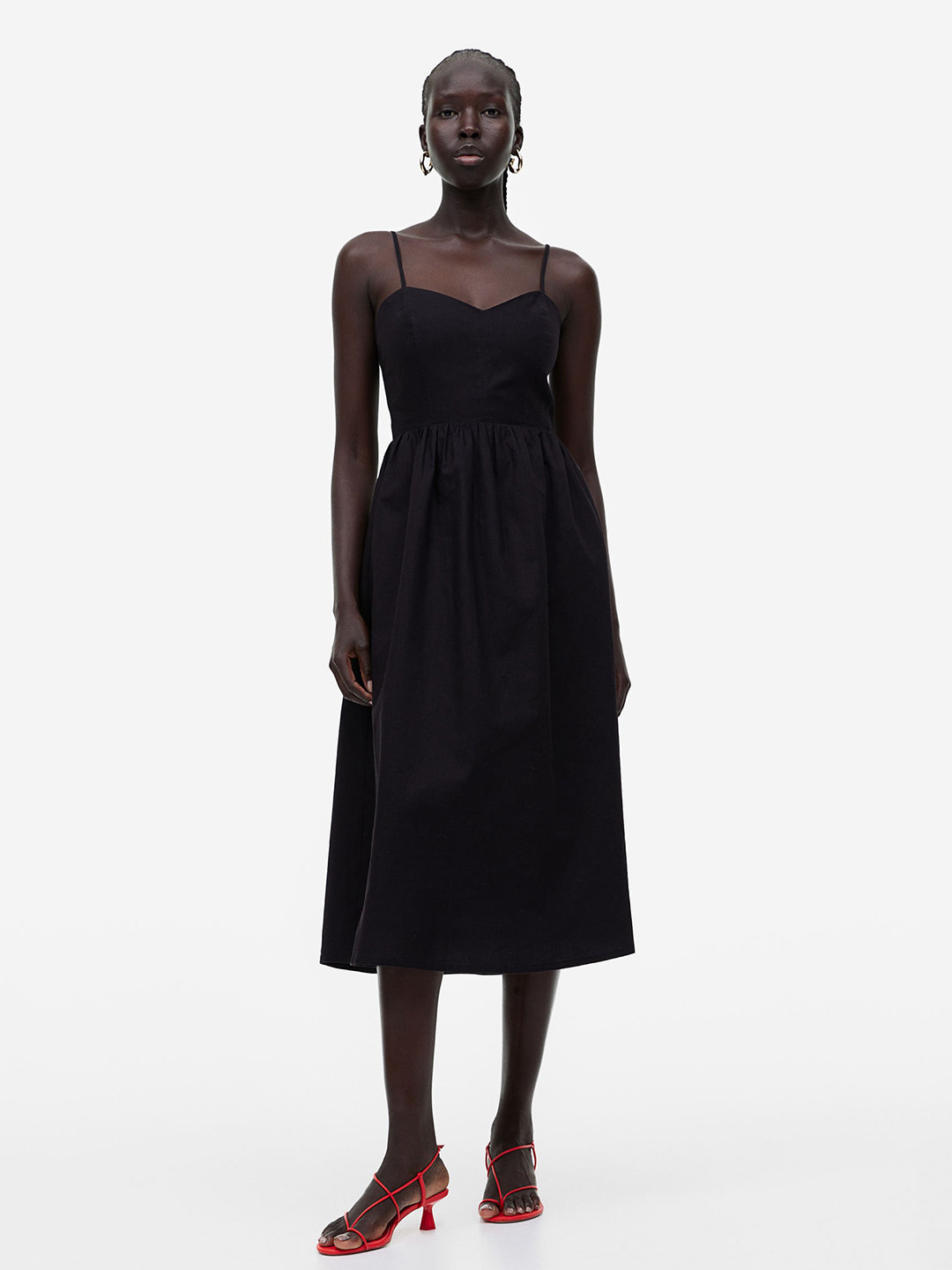 Buy H&M Linen Blend Dress Dresses for Women 22447076 Myntra