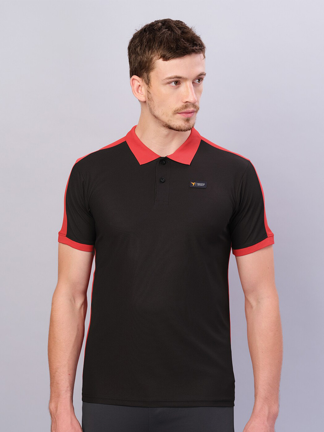 Slim-fit Polo Collar Sports T-shirt