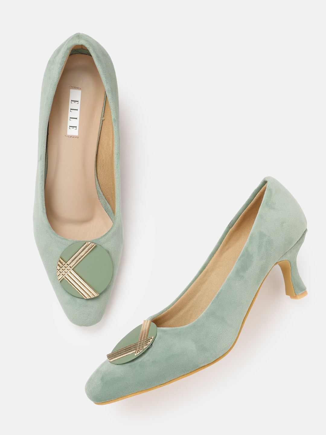 Buy ELLE Women Kitten Heel Pumps Heels for Women 22454916 Myntra