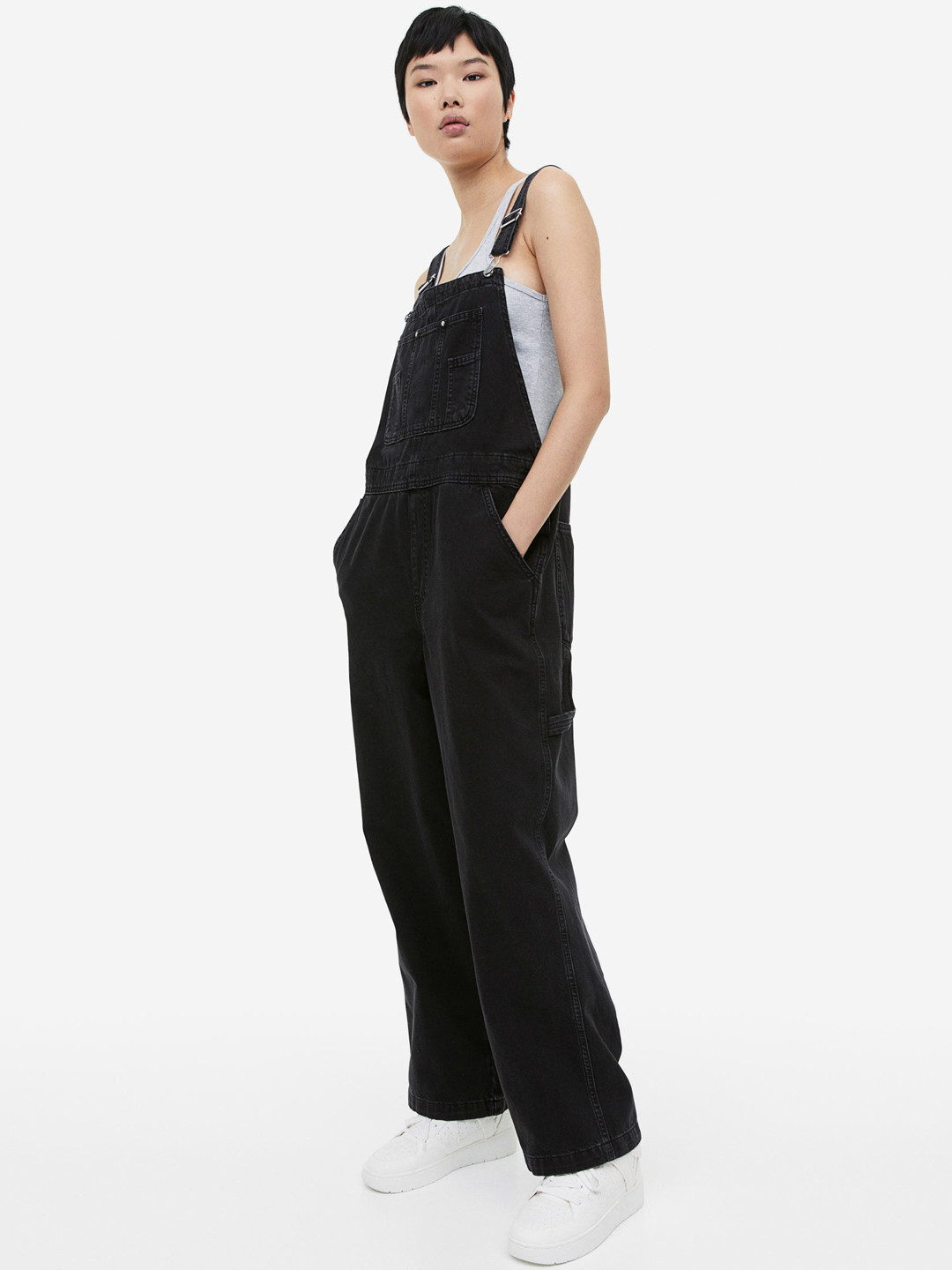 Buy H&M Women Pure Cotton Denim Dungarees Dungarees for Women
