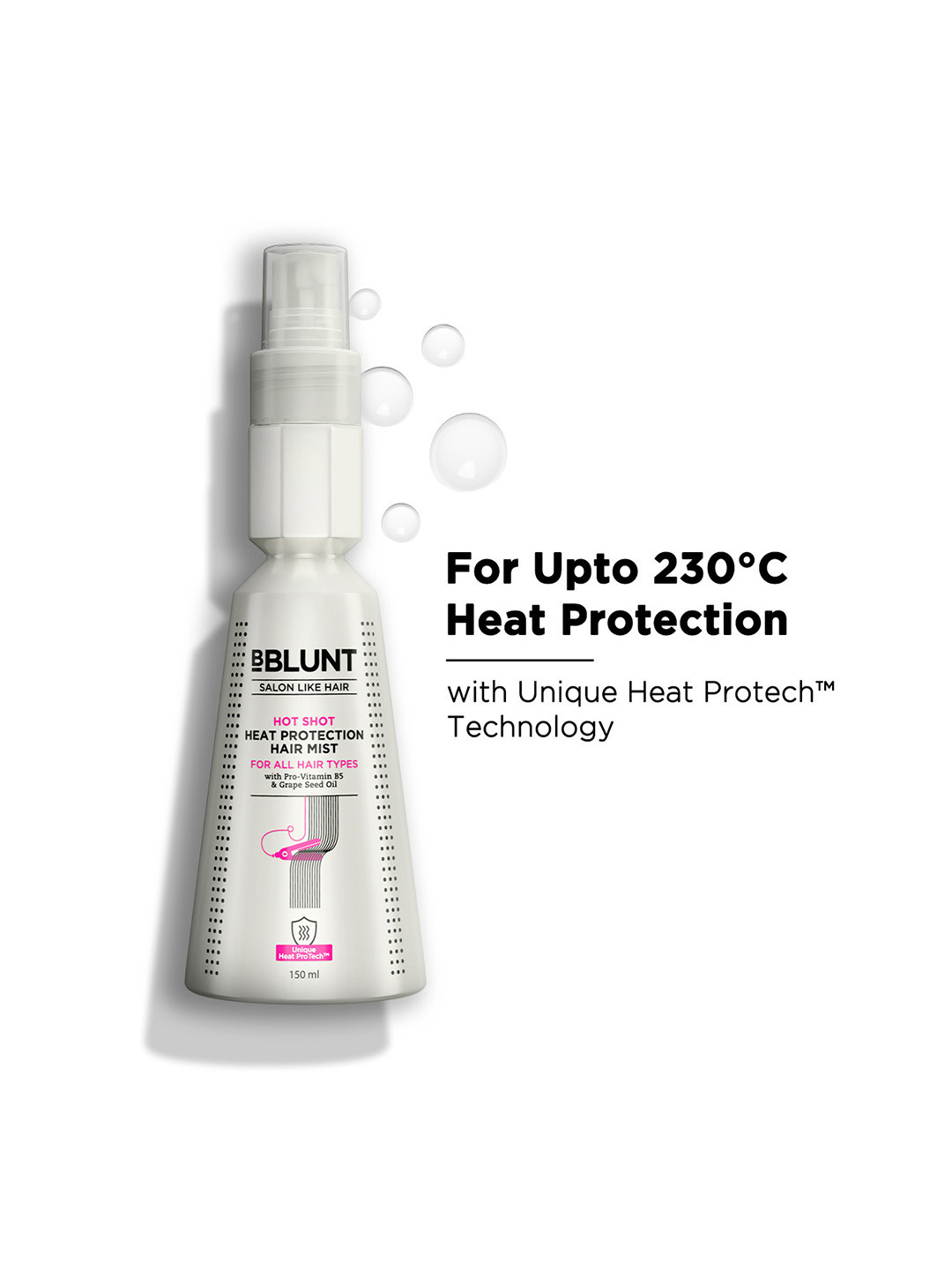 Buy BBLUNT Hot Shot Heat Protection Mist With Grapeseed Oil