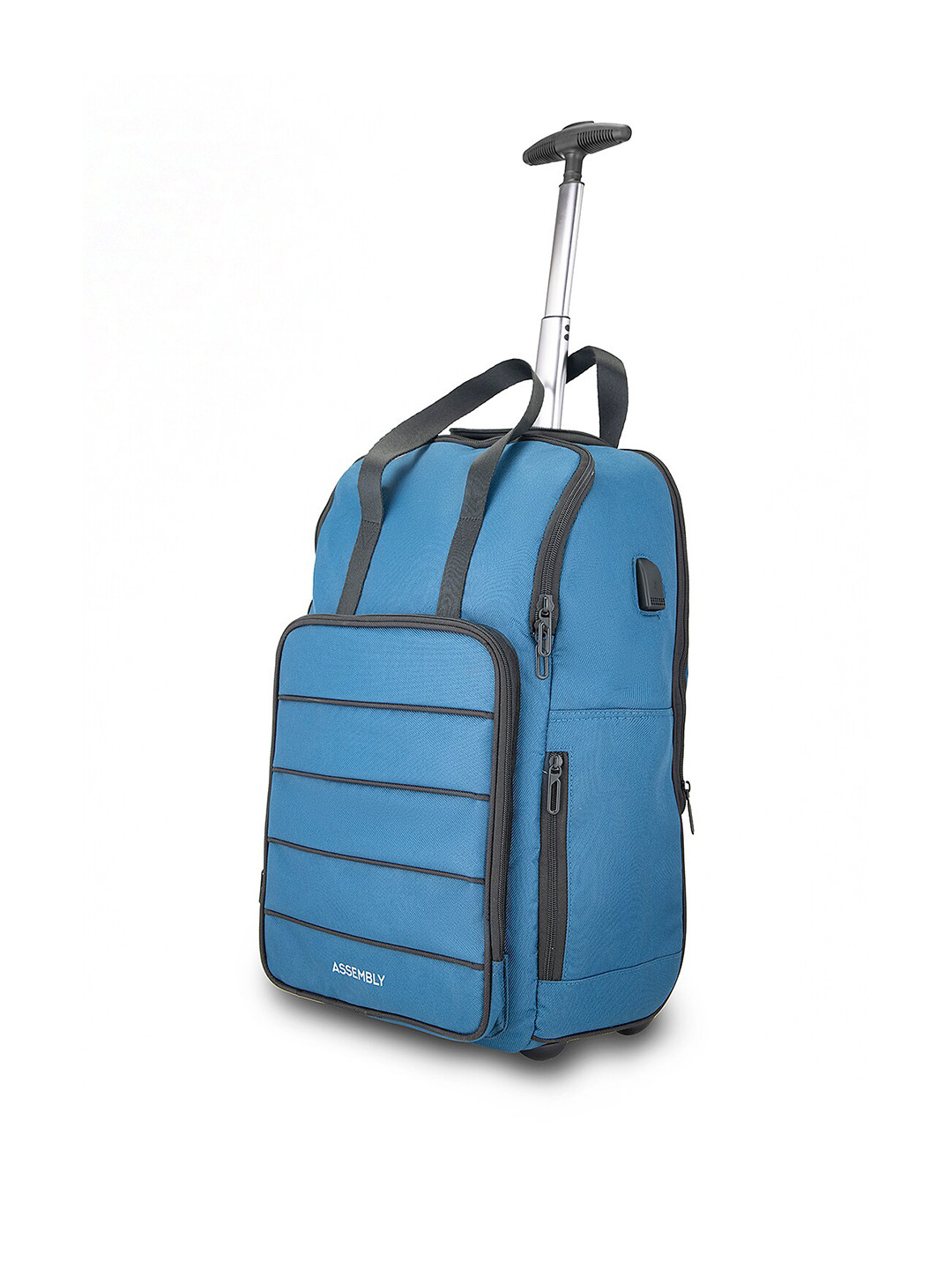 Buy Assembly Ergonomic Water Resistant Trolley Backpack With USB ...