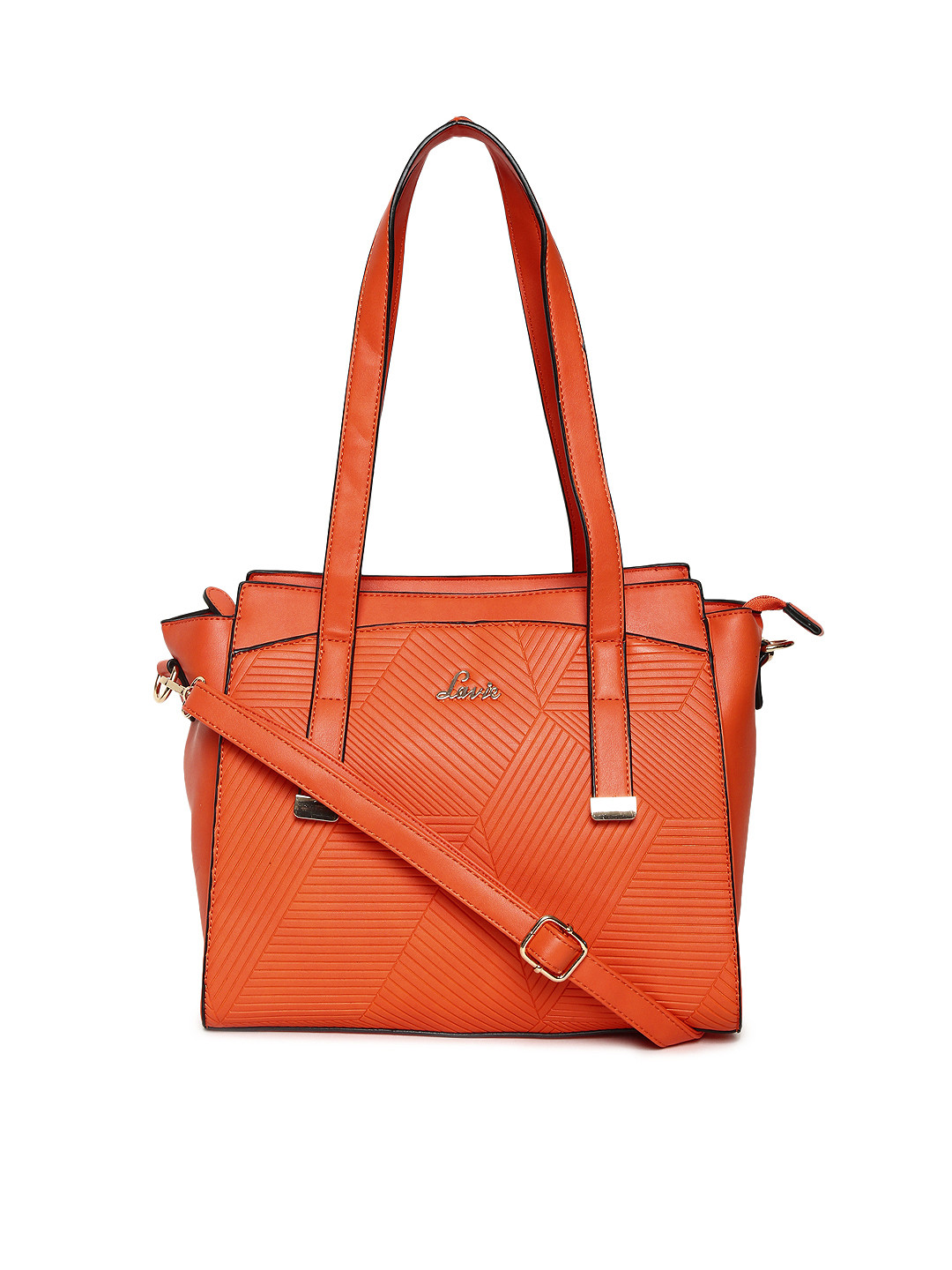 Buy Lavie Orange Textured Shoulder Bag Handbags for Women 2247098