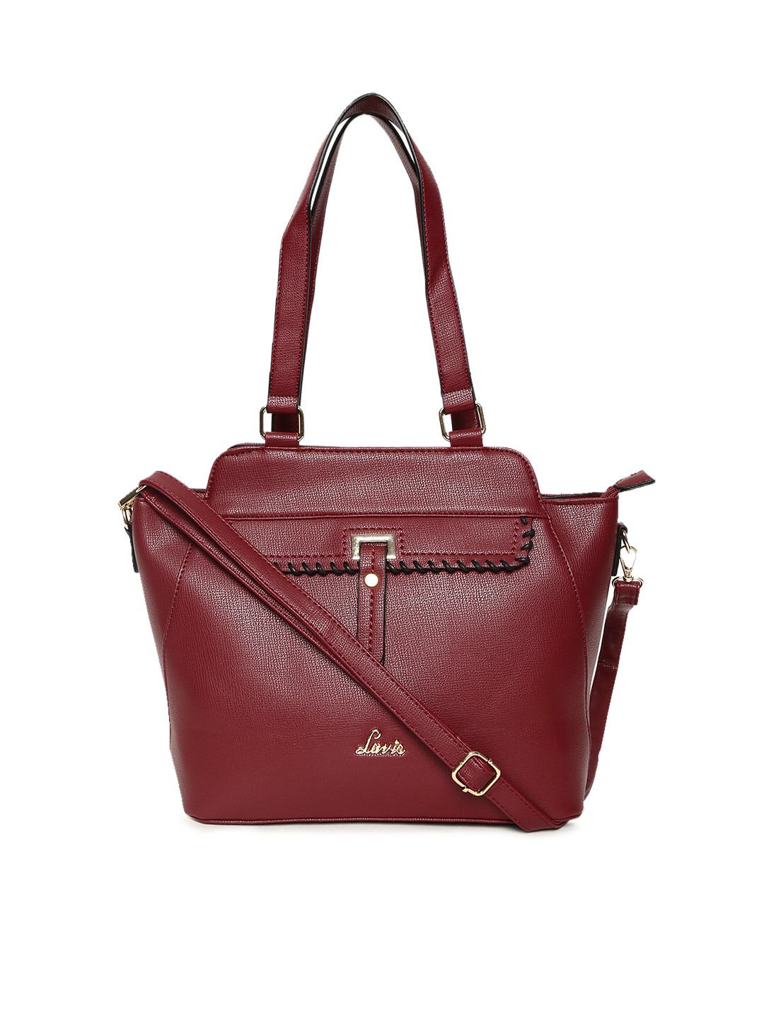 Buy Lavie Maroon Solid Shoulder Bag Handbags for Women 2247105 Myntra