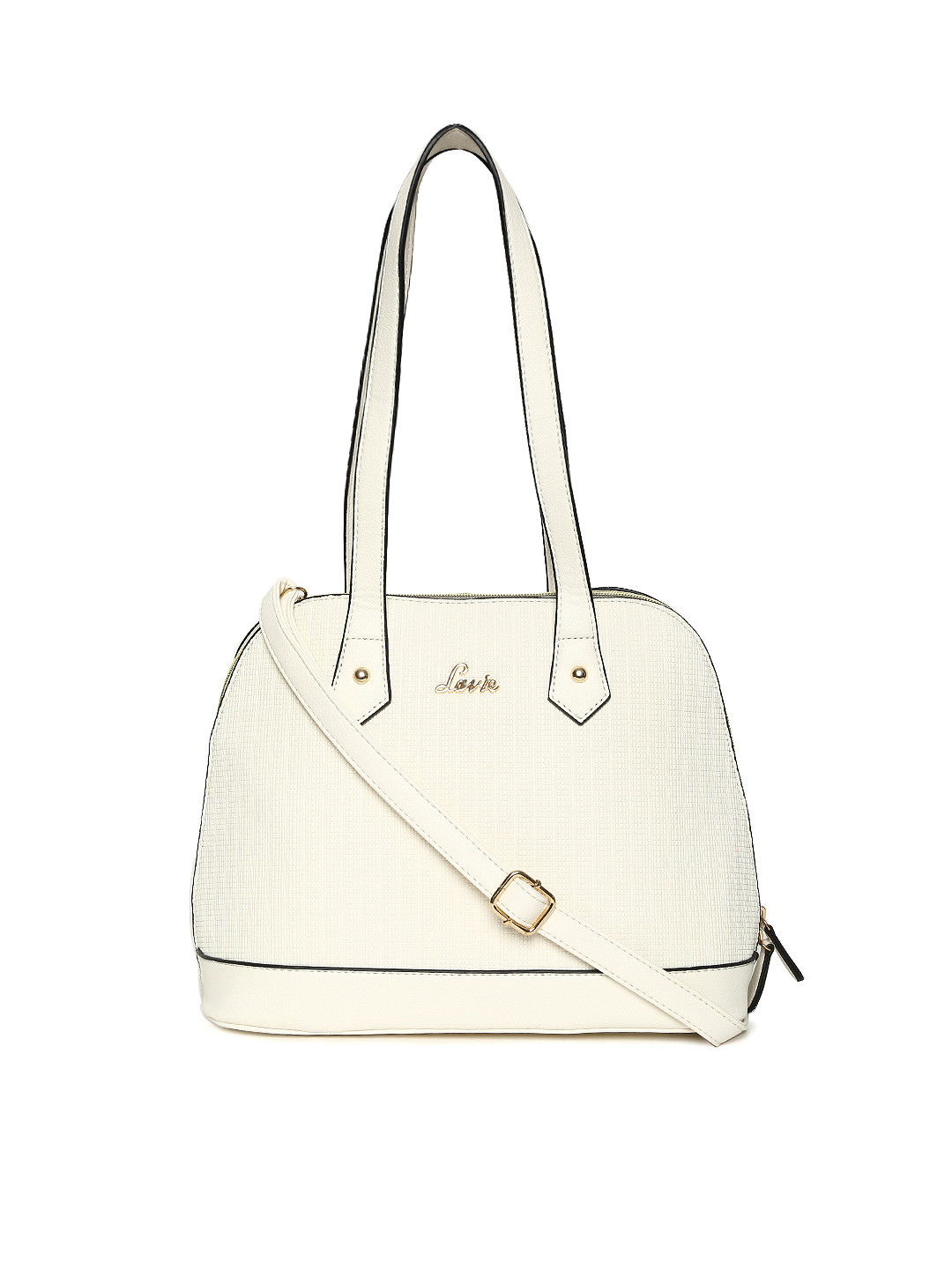 Buy Lavie Off White Solid Shoulder Bag Handbags for Women 2247109