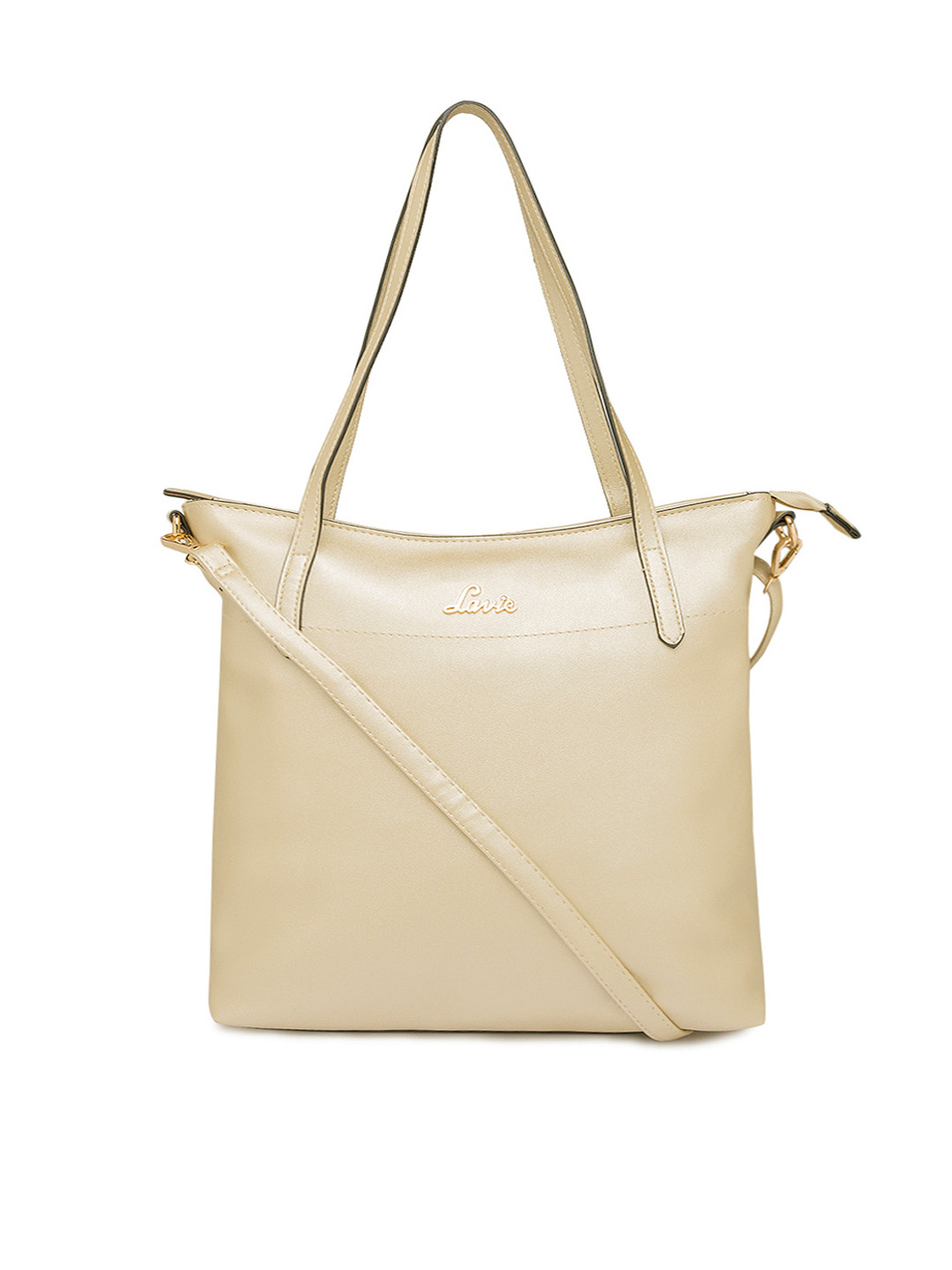 Buy Lavie Muted Gold Toned Shoulder Bag Handbags for Women 2247129