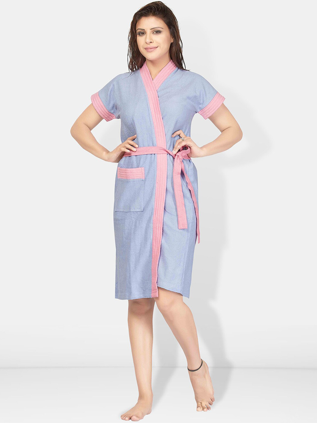 Buy Be You Women Terry Cotton Bath Robe - Bath Robe for Women 22472340 | Myntra