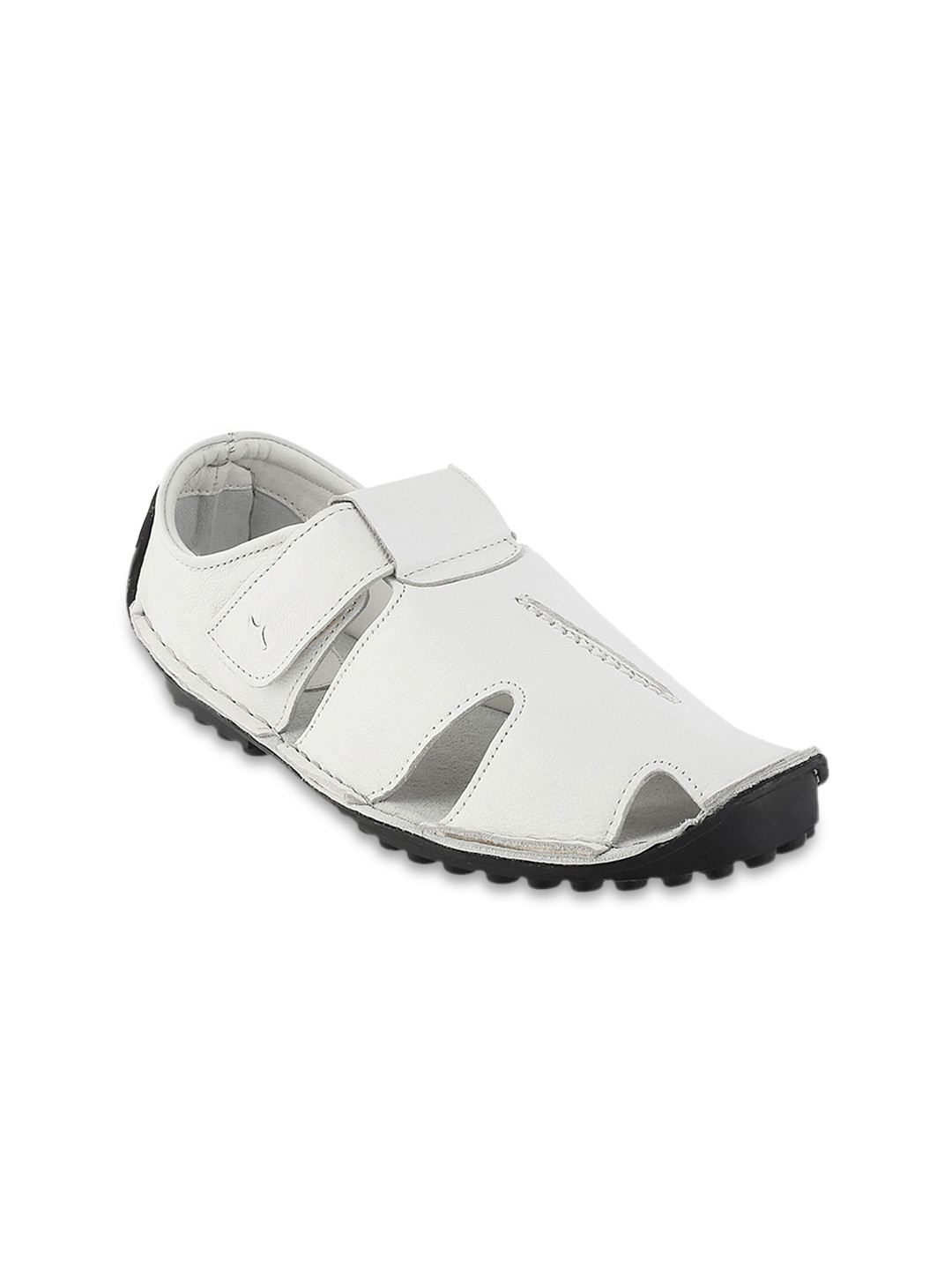 Buy Mochi Men White Leather Sandals Sandals for Men 2247443 Myntra
