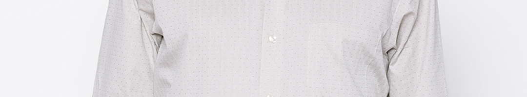 Buy Louis Philippe Men Beige Regular Fit Self Design Formal Shirt - Shirts for Men 2247897 | Myntra