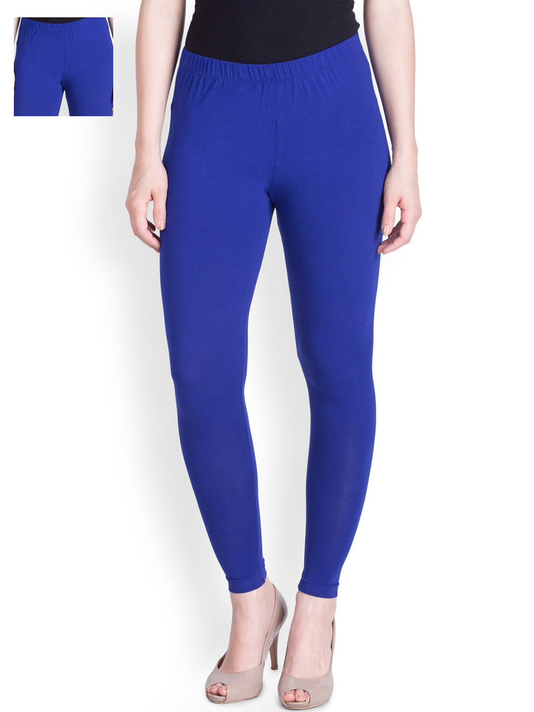 Buy LYRA Pack Of 2 Blue Ankle Length Leggings Leggings for Women