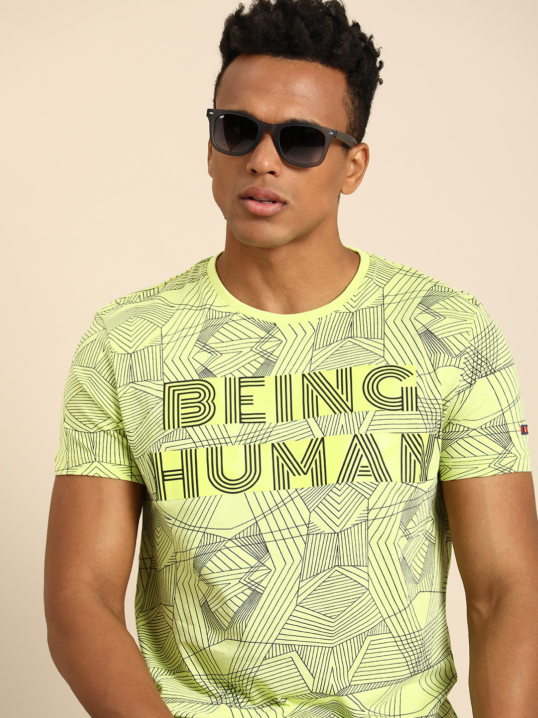 Human Being Typographic Half Sleeves Cotton T-shirt for Women main image 0