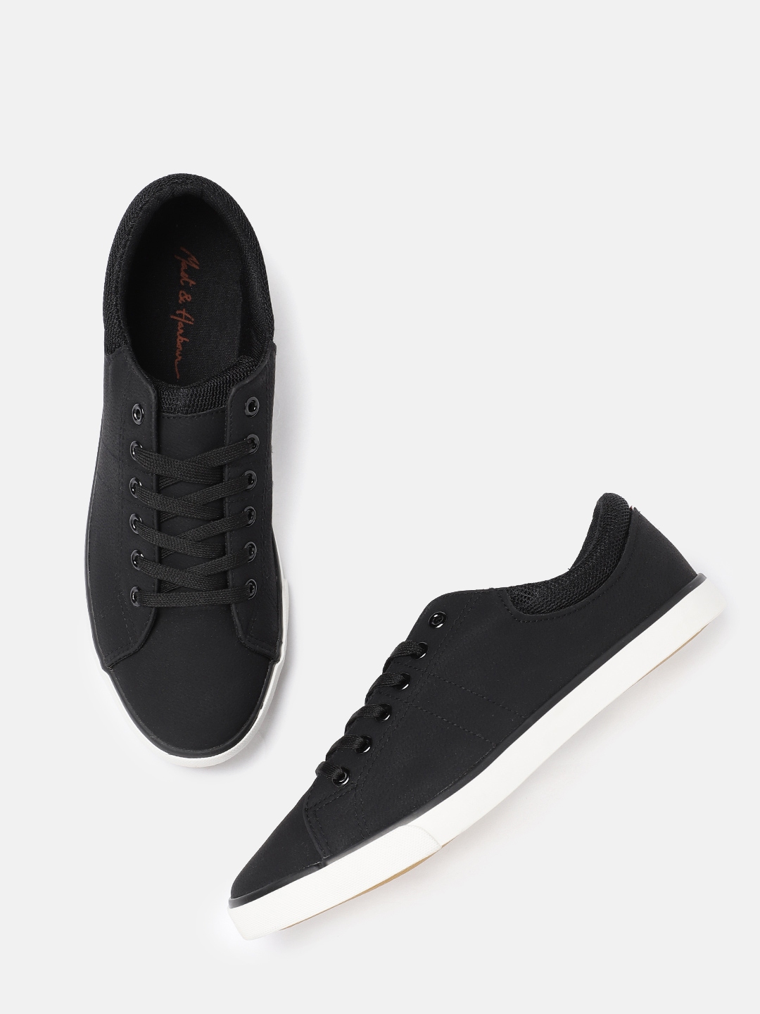 mast and harbour black sneakers