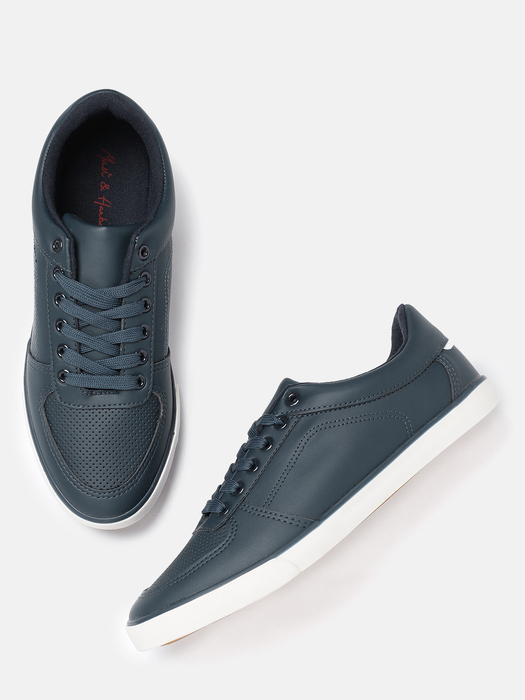 Buy Mast & Harbour Men Navy Blue Sneakers Casual Shoes for Men