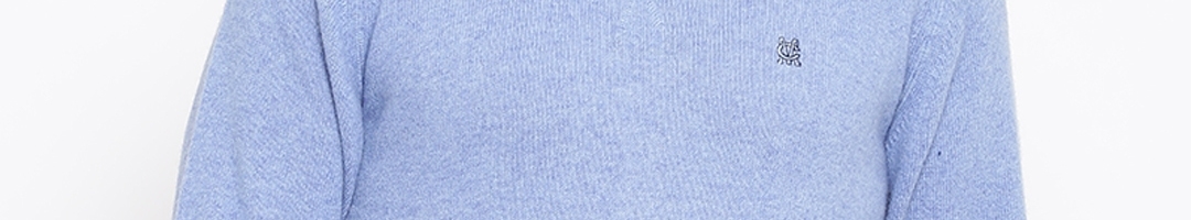 Buy Monte Carlo Men Blue Solid Sweater - Sweaters for Men 2249215 | Myntra