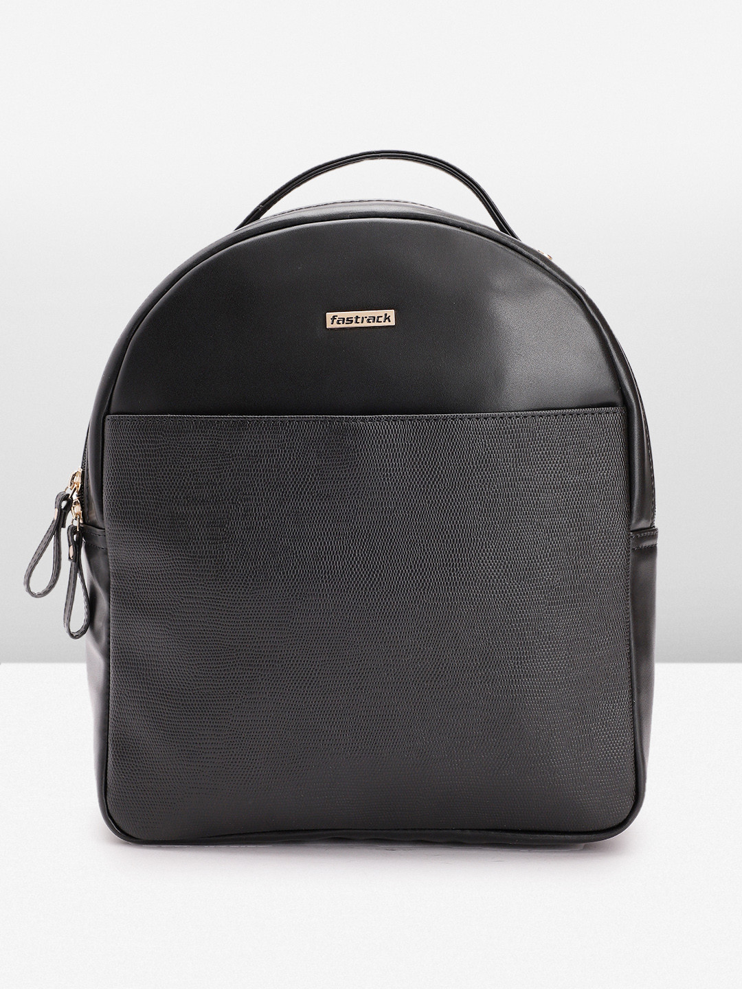 Buy Fastrack Women Solid Backpack With Minimal Textured Detail