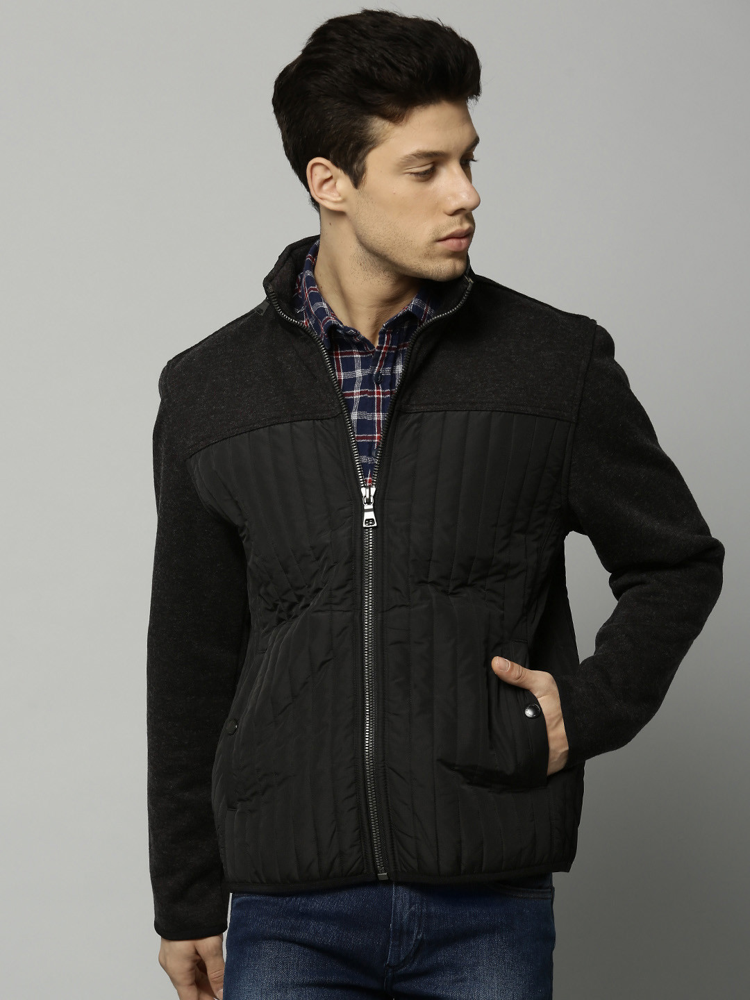 Buy Marks & Spencer Men Black Solid Quilted Jacket Jackets for Men
