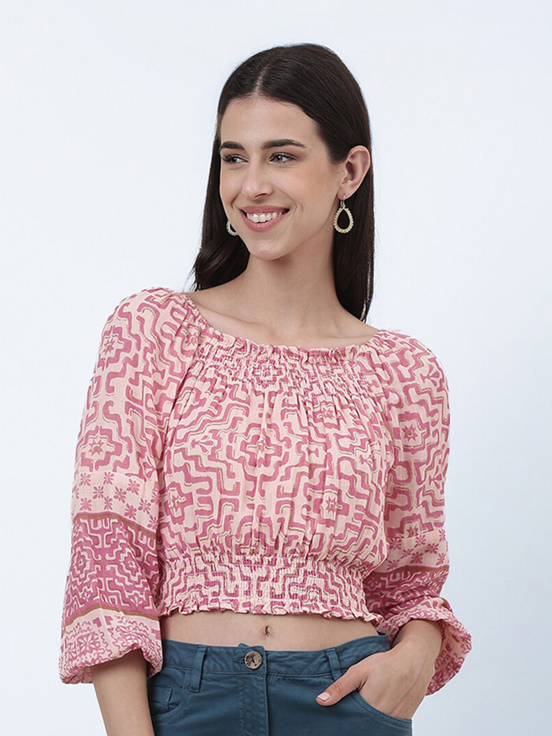 DHARA VANIKA – HAND BLOCK PRINTED COTTON CROP TOP