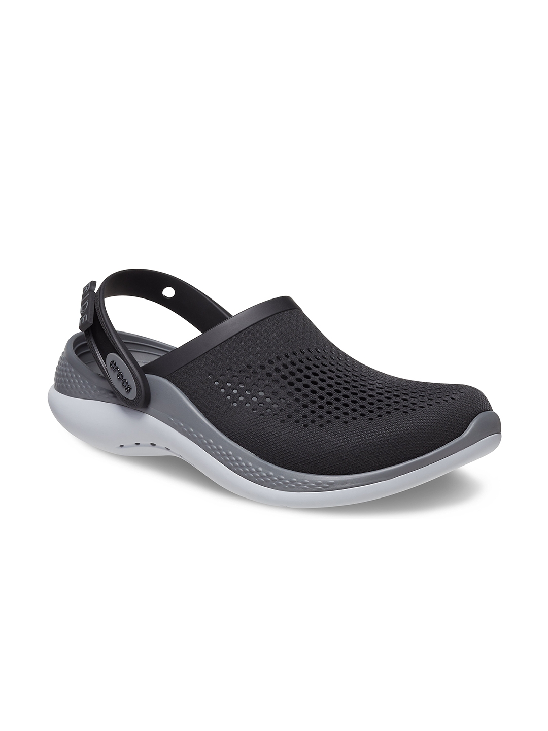 Buy Crocs Unisex Black & Grey LiteRide 360 Clogs - Flip Flops for ...