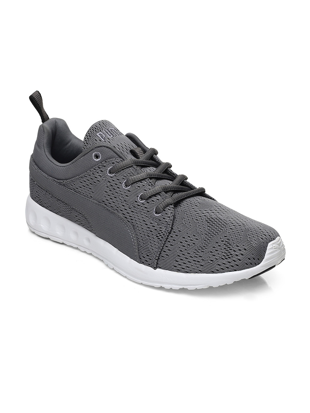 puma men grey running shoes