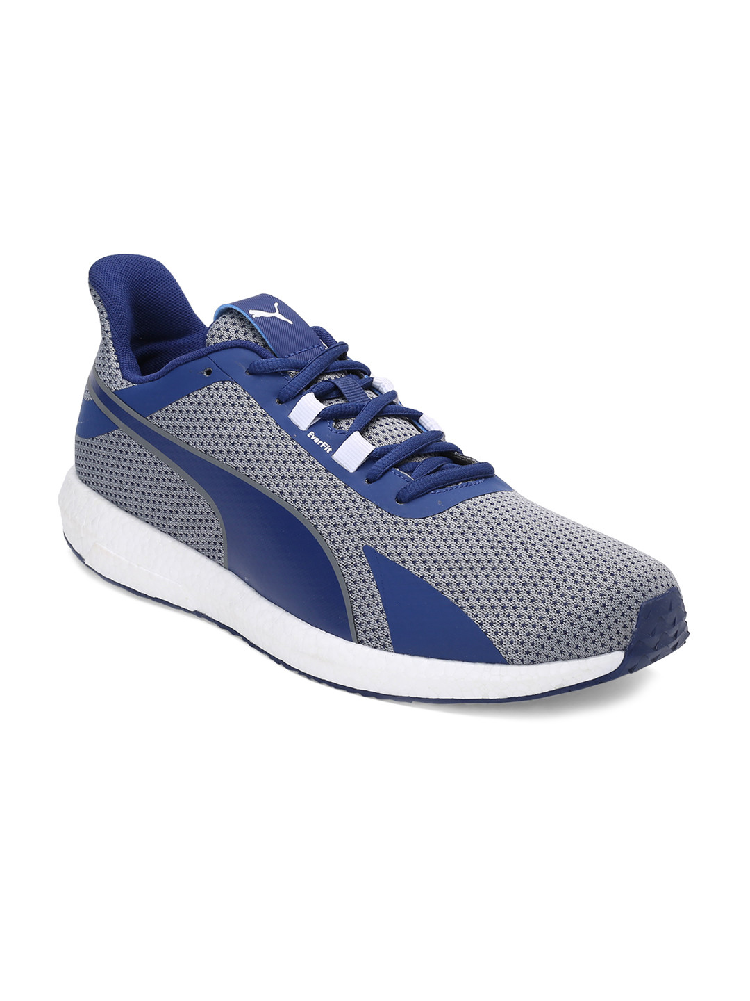 puma men navy blue running shoes