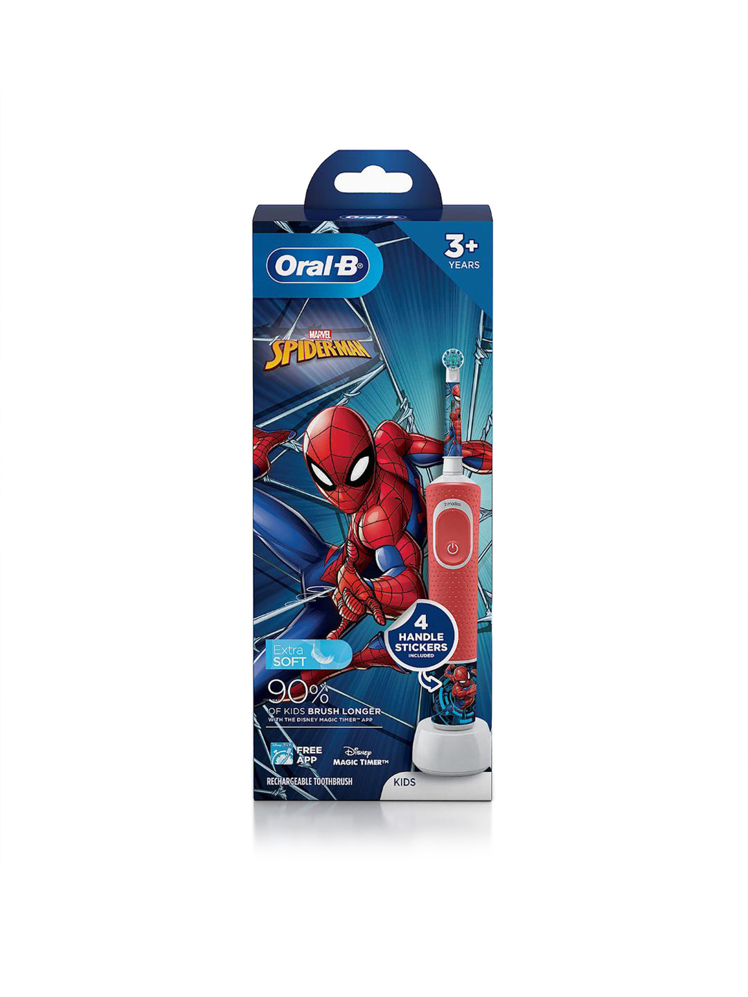 Buy Oral B Kids Spiderman Electric Rechargeable Toothbrush Red