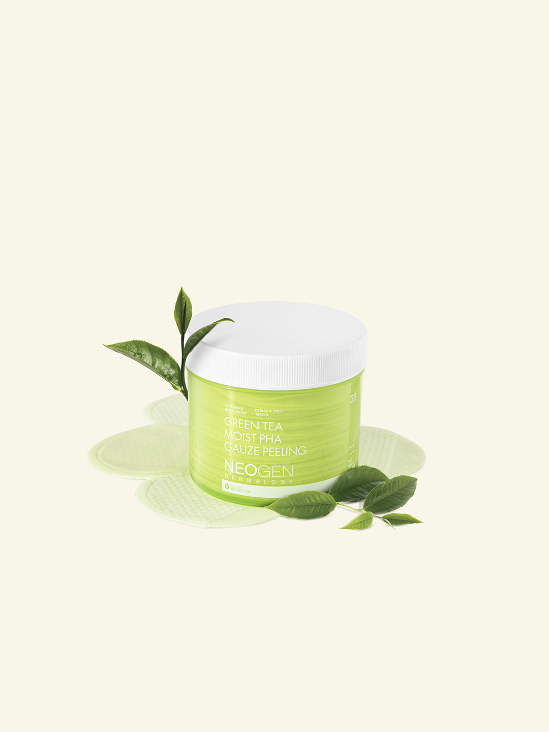 Buy Neogen Dermalogy 30 Pcs Green Tea Moist PHA Gauze Peeling Scrub 190