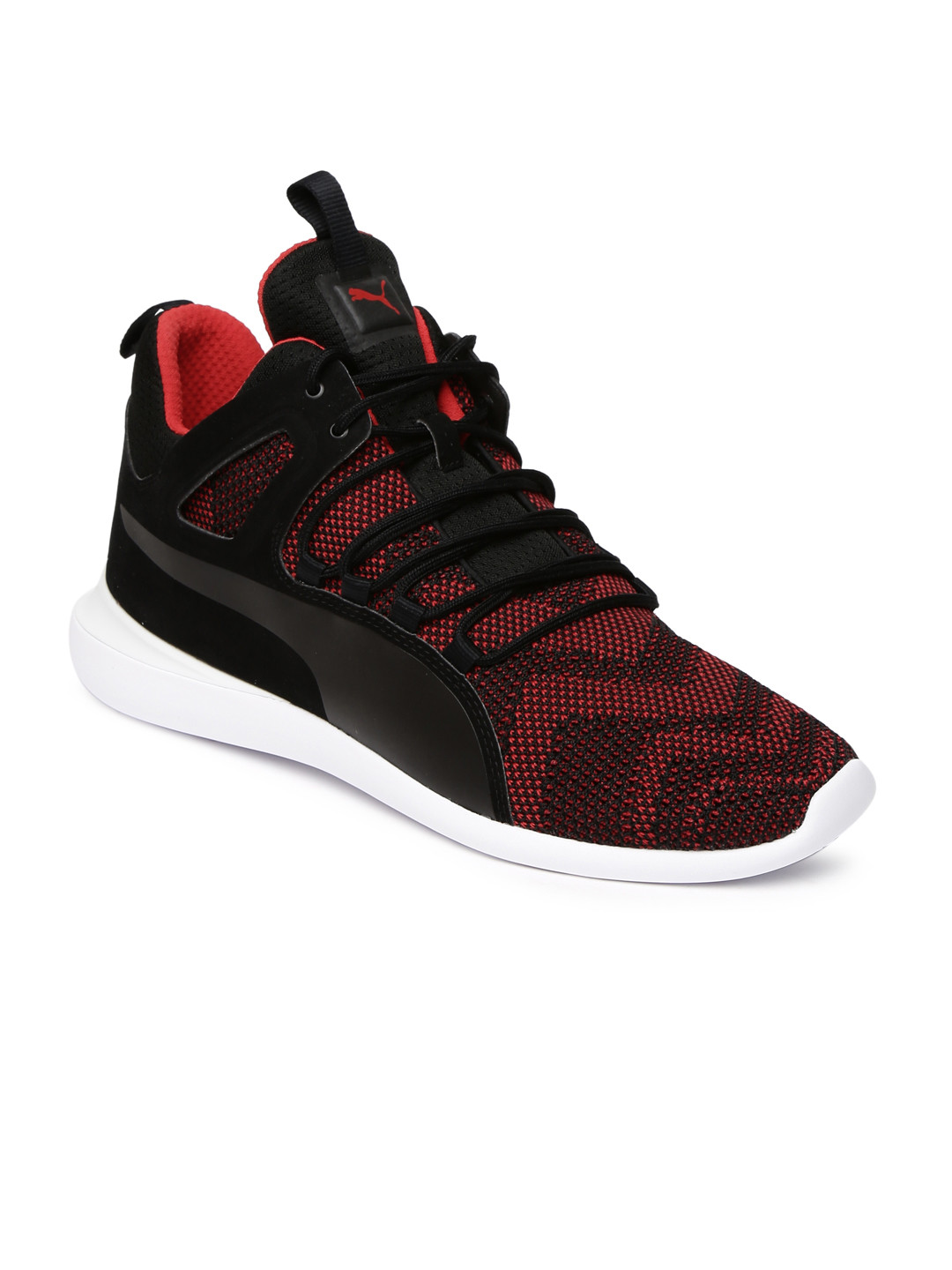Buy PUMA Motorsport Men Black & Red SF Evo Cat Mid Top Sneakers