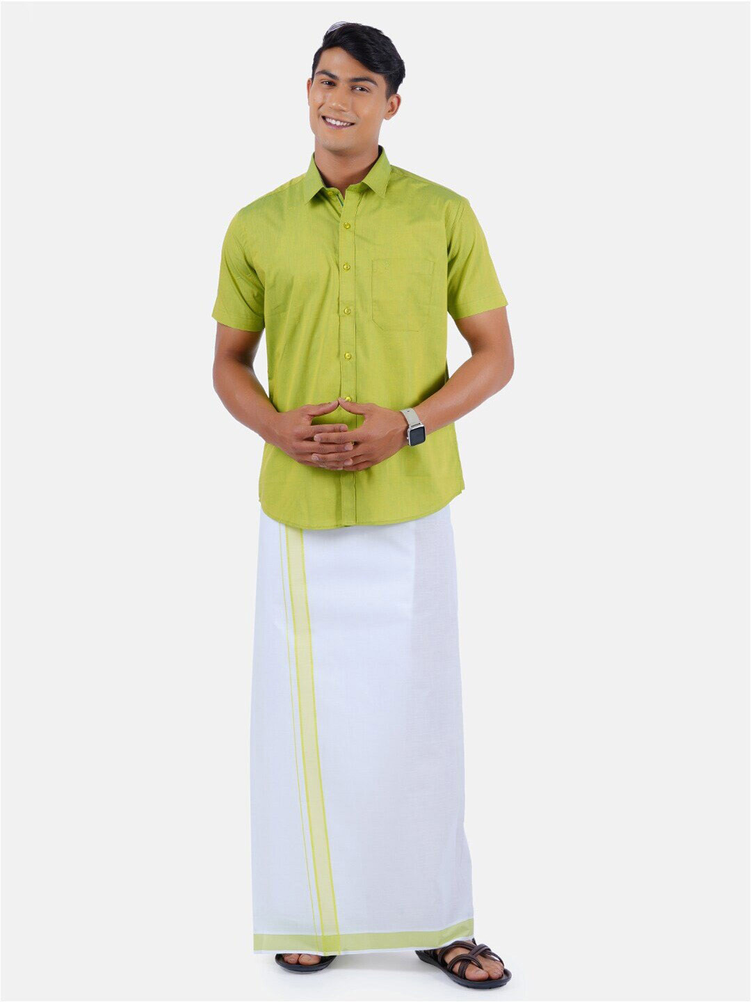 half sleeve grey shirt