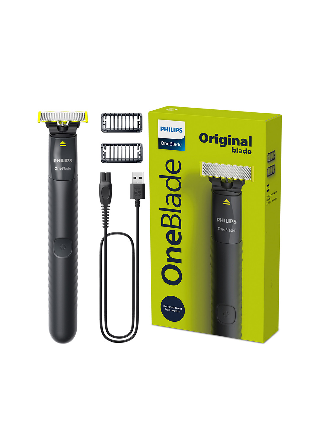 Buy Philips QP1424/10 OneBlade Hybrid Trimmer And Shaver With Dual ...