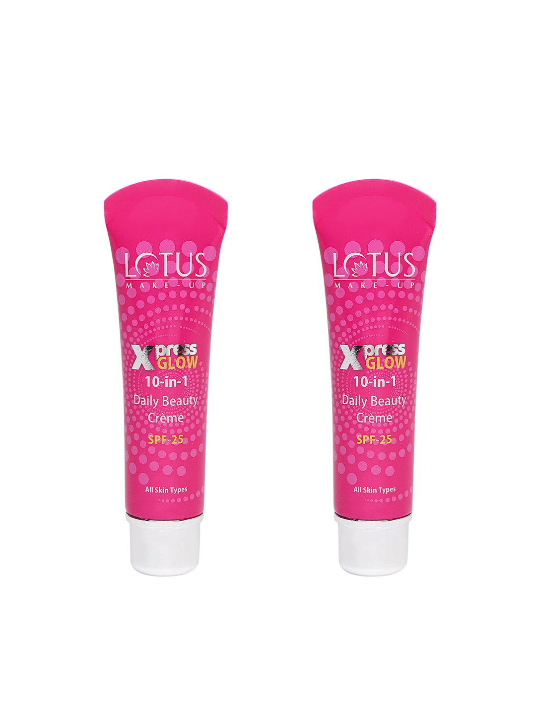 Buy Lotus Herbals Set Of 2 Xpress Glow 10 In 1 Daily Beauty Creme 30g Each Royal Pearl Contour