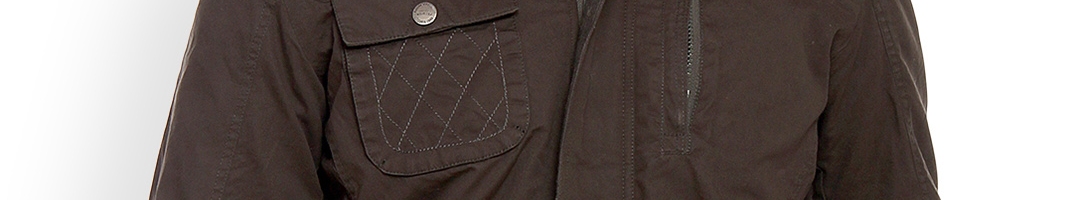 Buy Duke Men Coffee Brown Solid Open Front Jacket - Jackets for Men ...