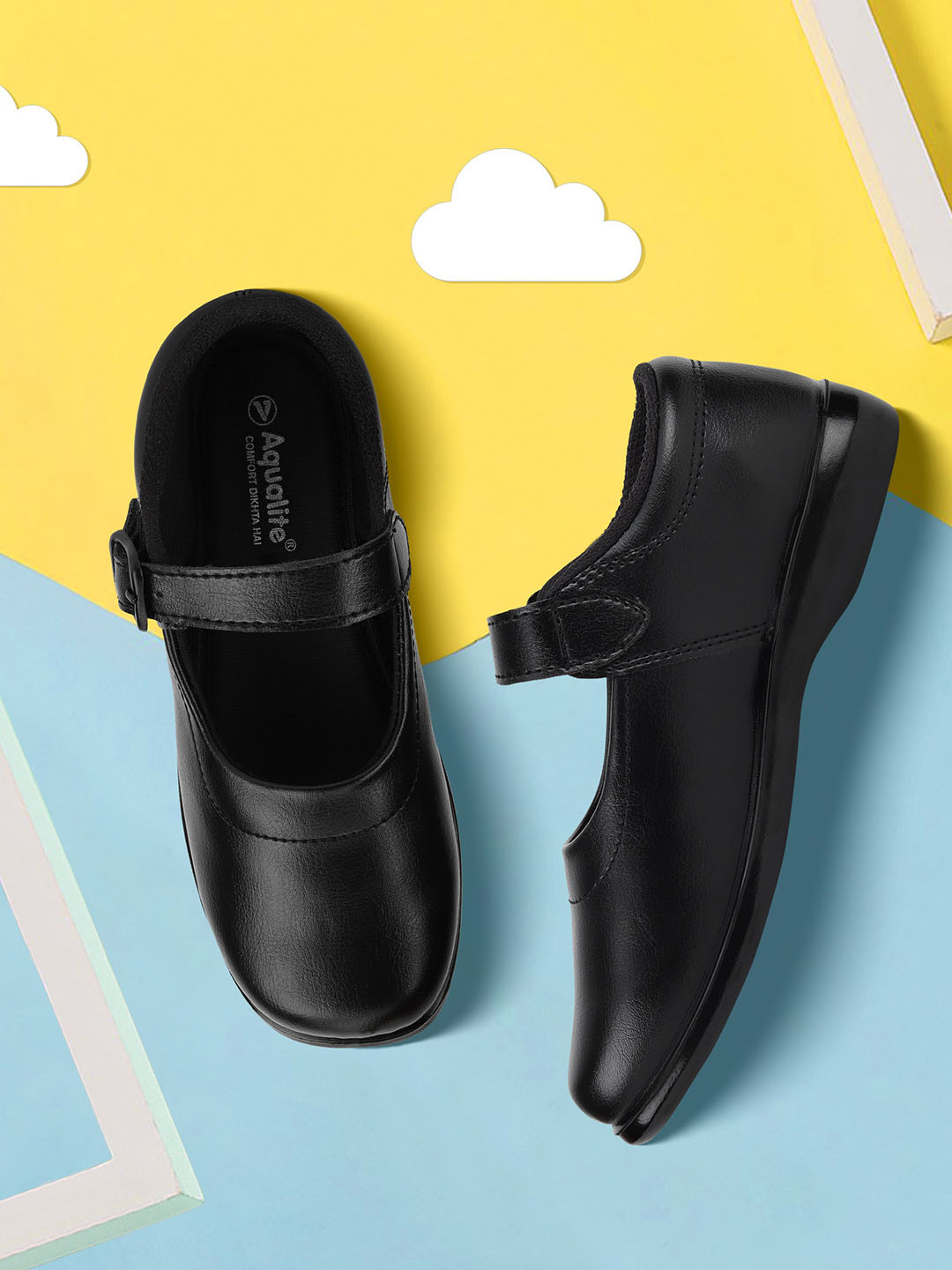 Buy Aqualite Girls Textured School Shoes Casual Shoes for Girls