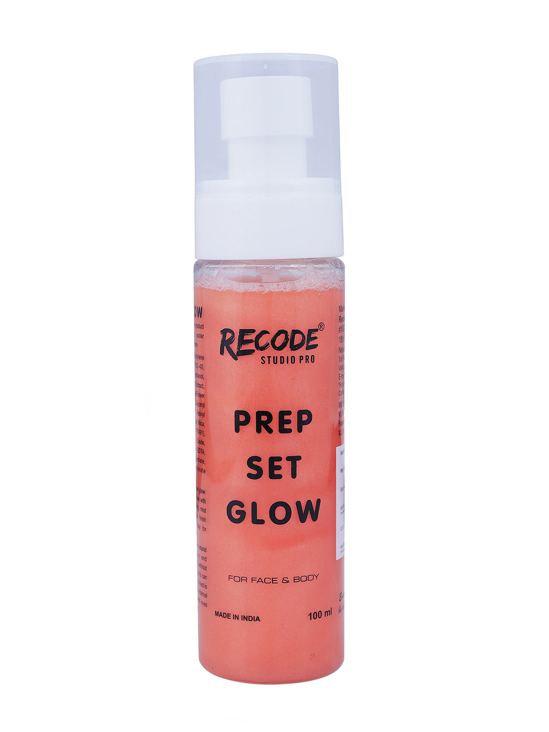 Buy Recode Prep Set Glow Setting Mist For Face & Body 100ml Pink ...
