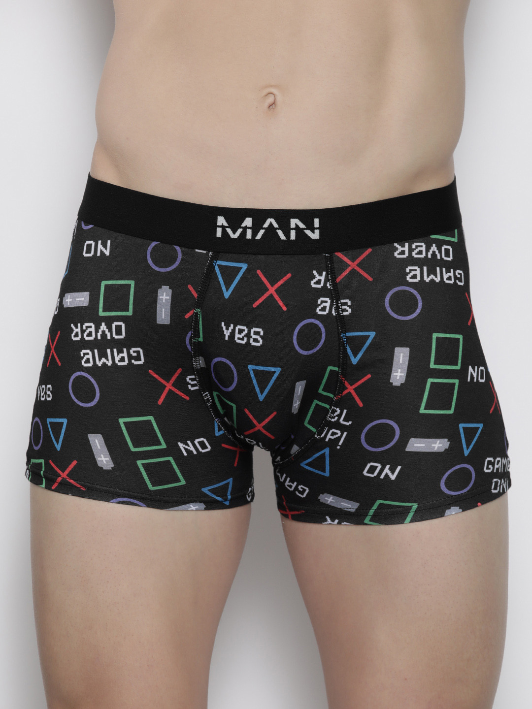 Buy BoohooMAN Conversational Printed Trunks BMM30420 Trunk for Men