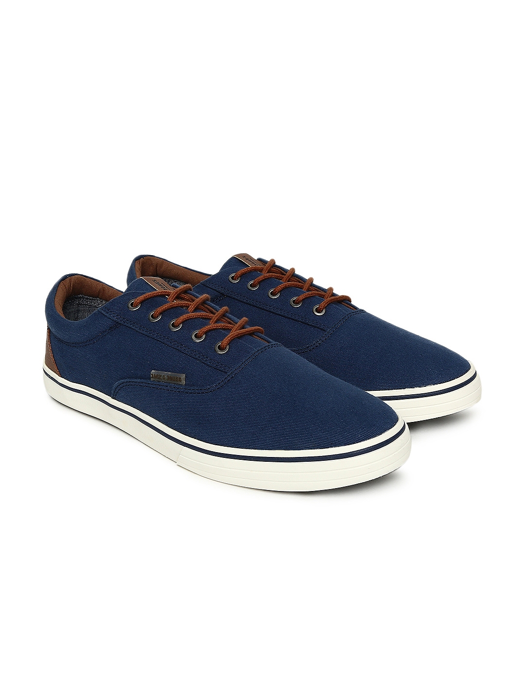 Buy Jack & Jones Men Blue Solid Sneakers - Casual Shoes for Men 2259354 ...