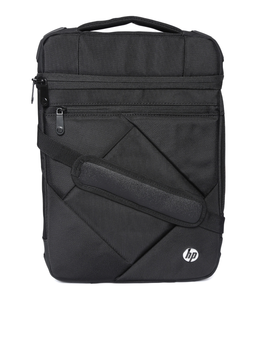Buy HP Unisex Black Solid Laptop Bag With Detachable Sling Strap