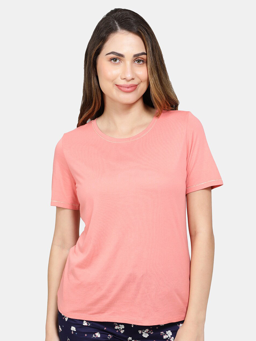 Buy Jockey Round Neck Relaxed Fit Modal T Shirt Tshirts for Women