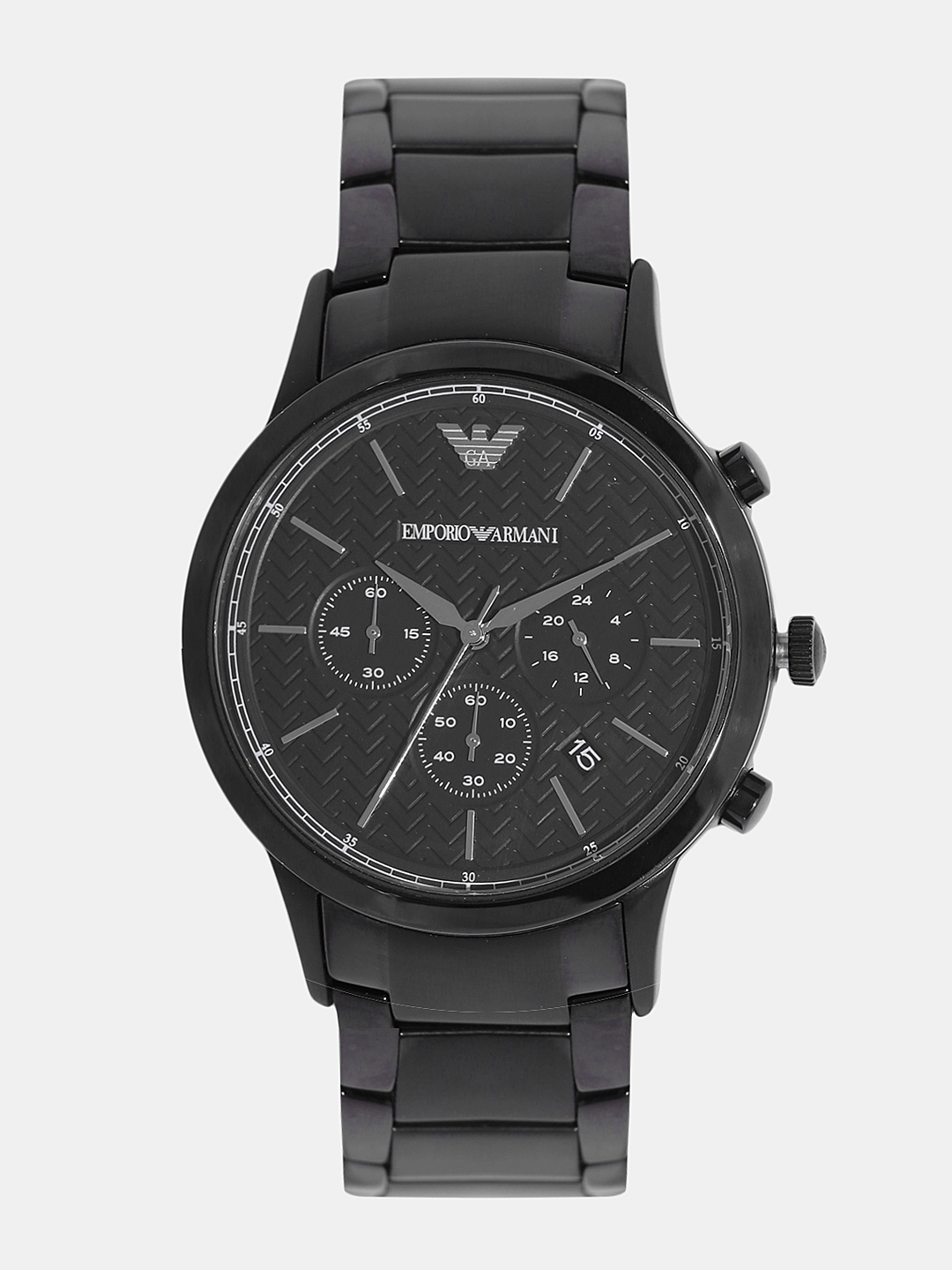 Buy Emporio Armani Men Black Analogue Watch AR2485 - Watches for Men ...