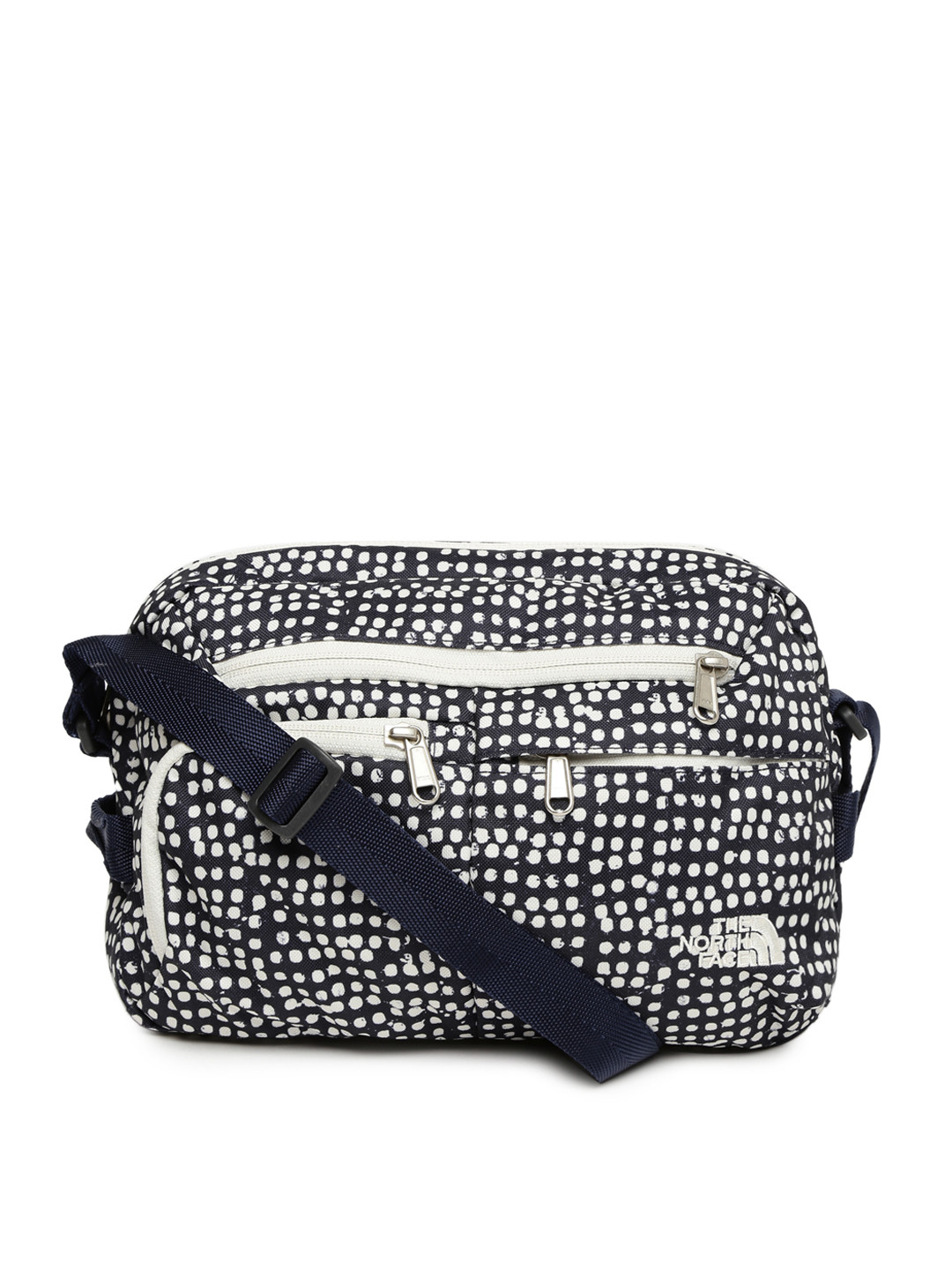 Buy The North Face Unisex Navy Blue & White Printed MACAJA Messenger