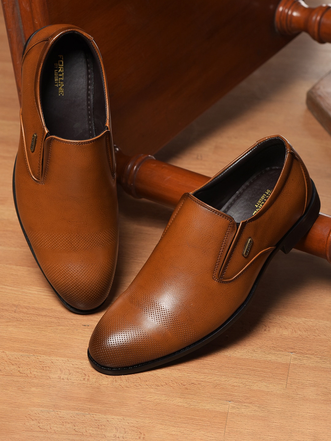 Buy Liberty Men Textured Formal Slip On Shoes Formal Shoes For Men 22606698 Myntra 2617