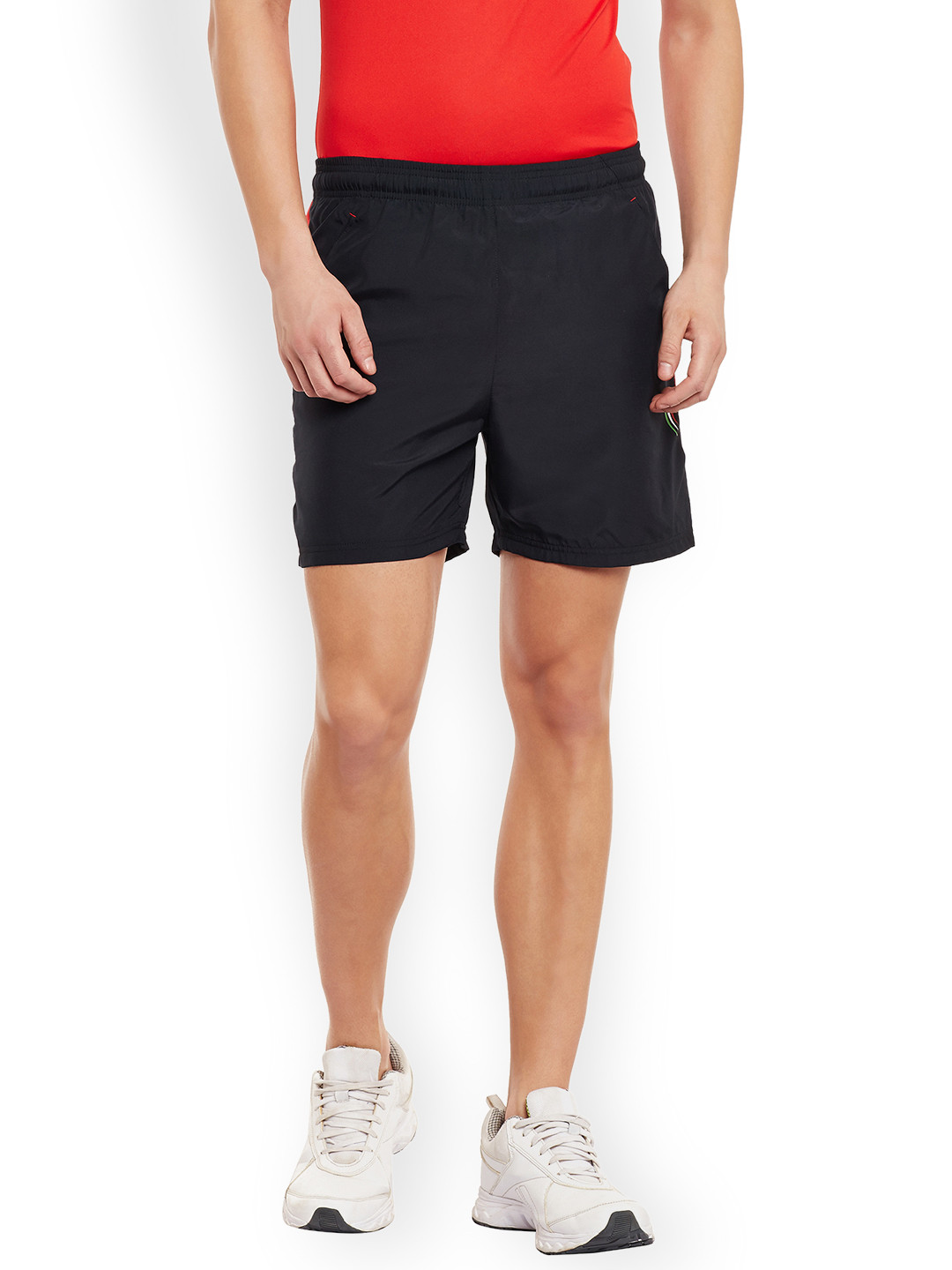 Buy PERF Men Black Solid Regular Fit Sports Shorts Shorts for Men