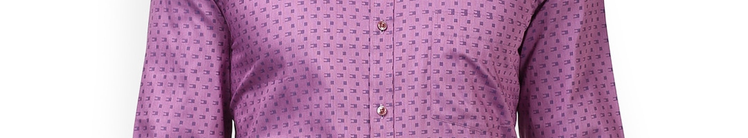 Buy Park Avenue Men Purple Slim Fit Solid Formal Shirt - Shirts for Men ...