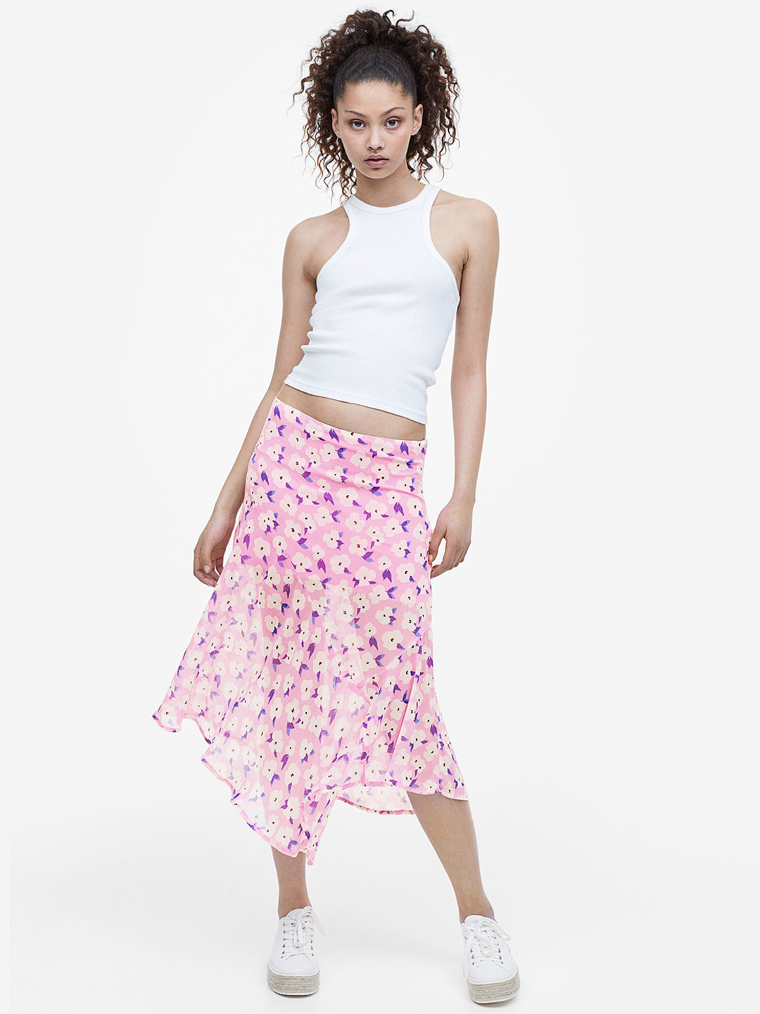 Buy H&M Asymmetric Crepe Skirt Skirts for Women 22617204 Myntra