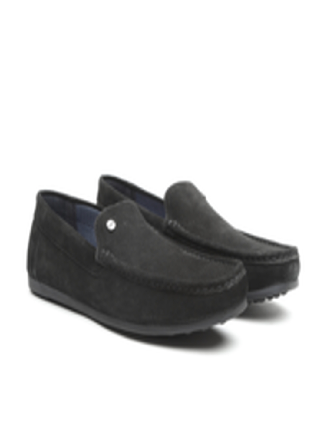 Buy Carlton London Men Black Suede Loafers - Casual Shoes for Men ...