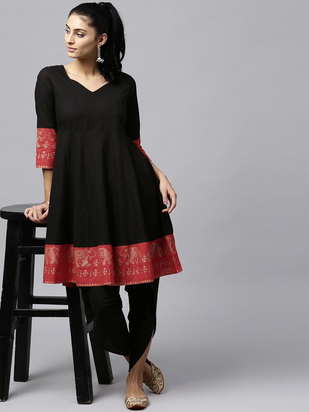 anarkali kurti myntra
